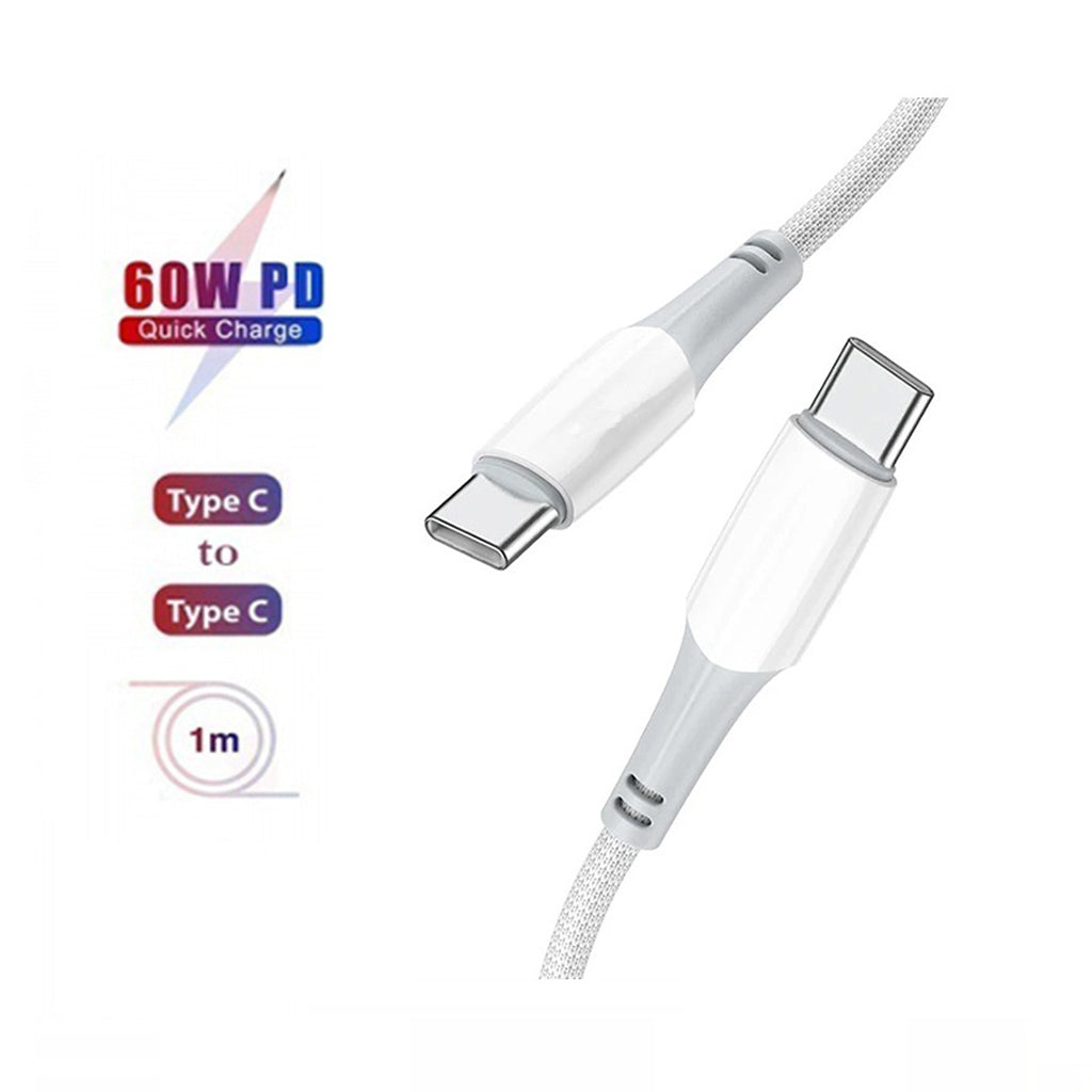 (60 W) Câble de données de charge rapide USB-C vers USB-C (1 m) (60 W) Câble de données de charge rapide USB-C vers USB-C (1 m)